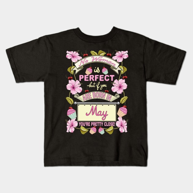 May Woman Kids T-Shirt by Designoholic